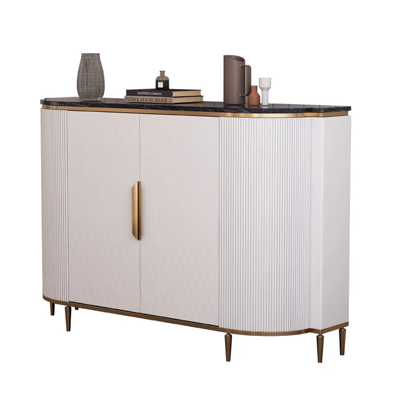 

Living room marble dining room locker largeluxury entrance cabinet modern simple home decoration side cabinet customization