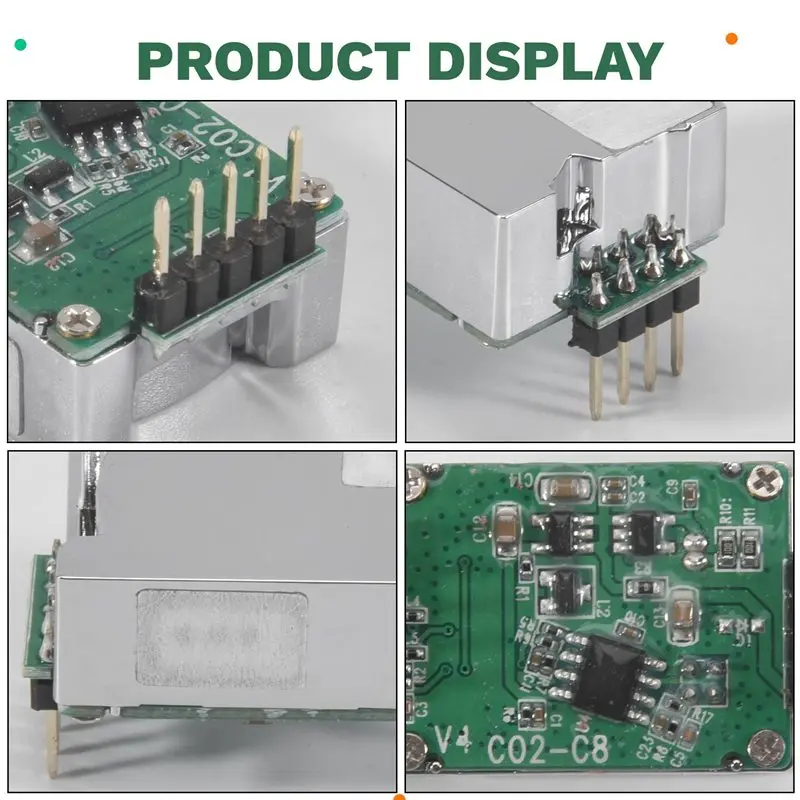 ABGI-4X MH-Z19 MH-Z19C IR Infrarot CO2-Sensormodul Kohlendioxid-Gassensor NDIR Zubehör – Detail 5