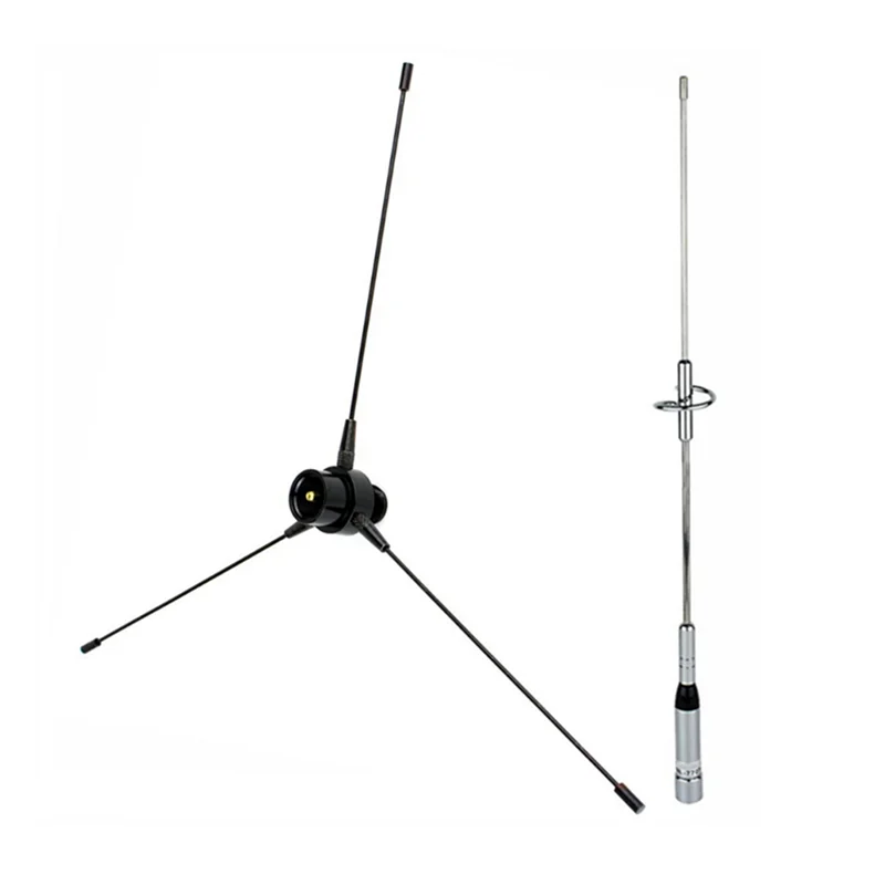 2 Set Electronic Accessories:1 Set Antenna UHF-F 10-1300MHz Antenna & 1 Set Dual Band Antenna UHF / VHF 144/430MHz 2.15