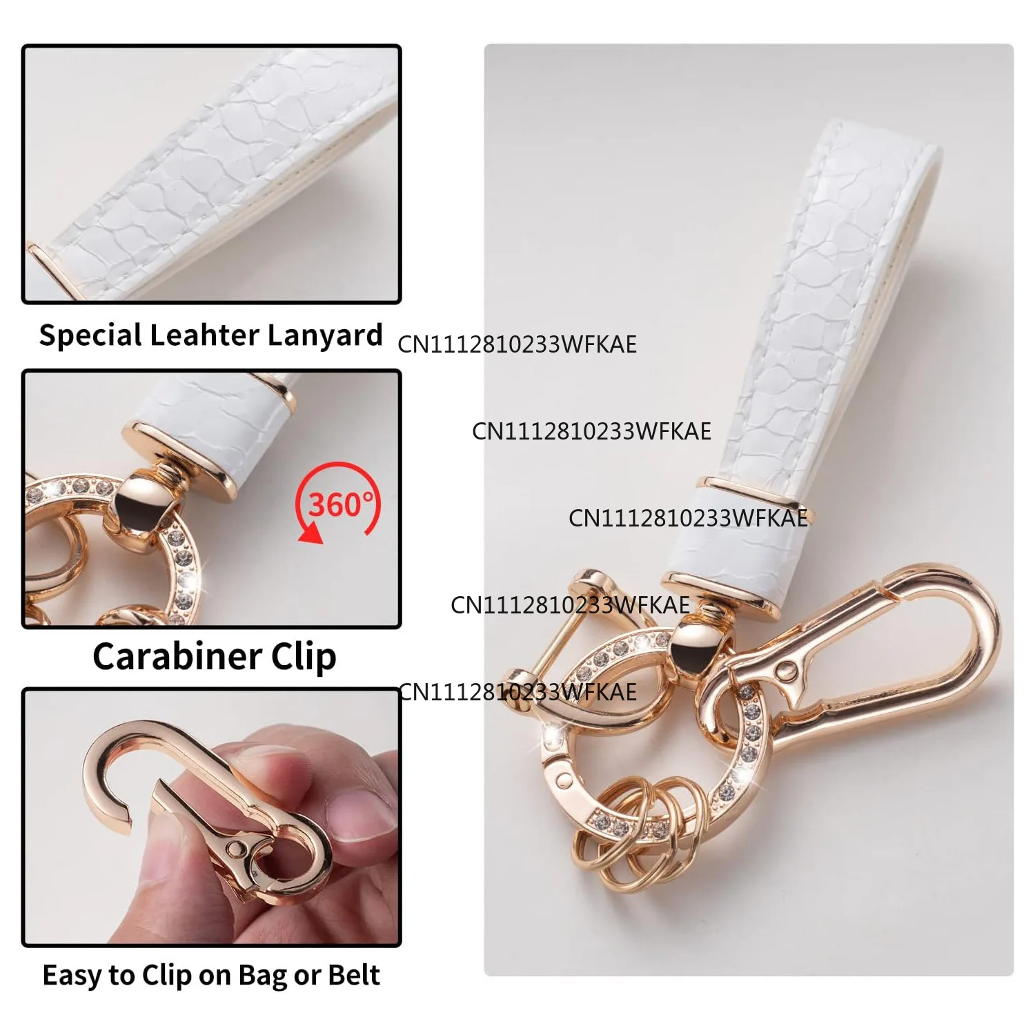 Phnom Penh four-color key cover pendant, car key bag, stone pattern keychain.