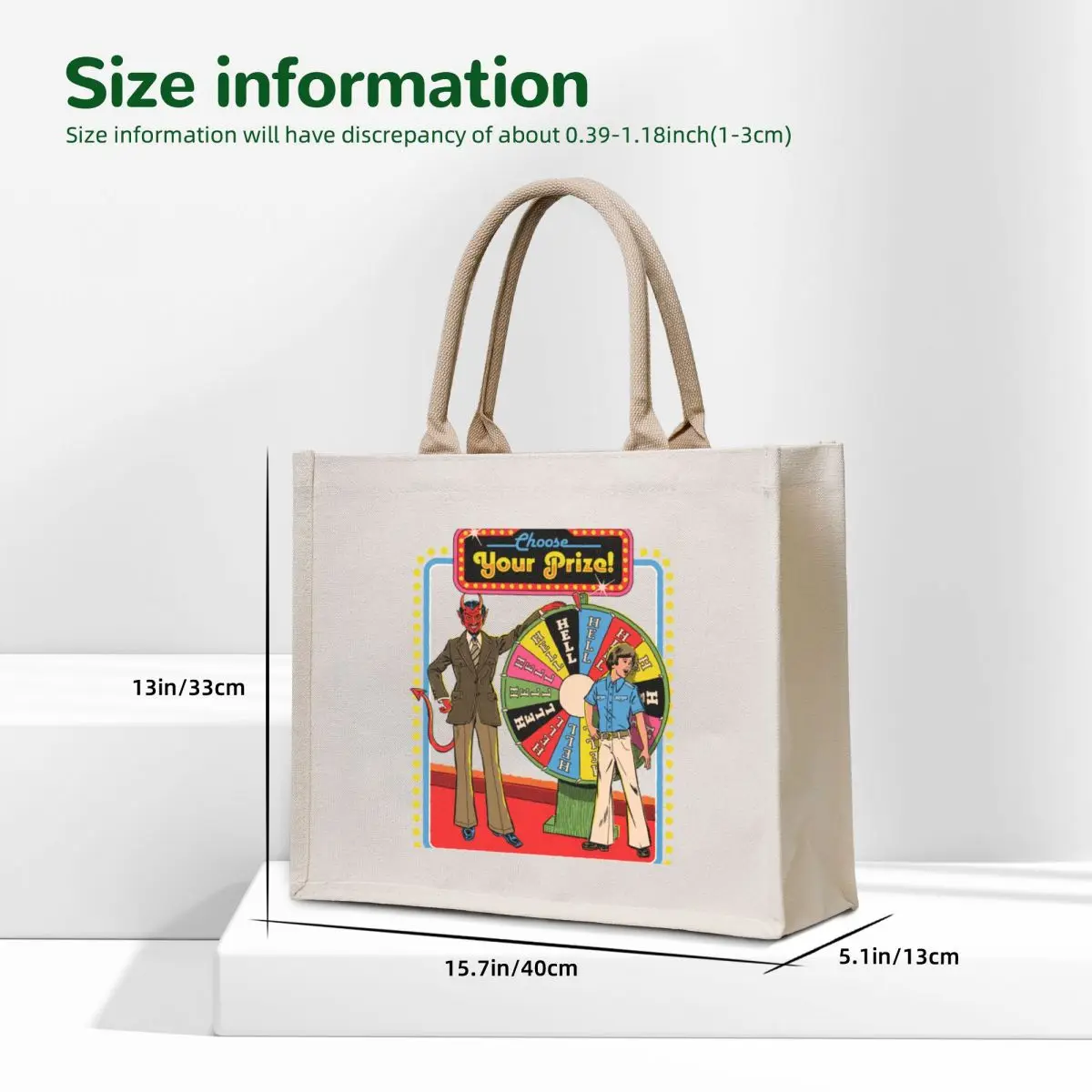 Choose Your Prize Tote Bag hand bag ladies canvas tote bag shopper woman