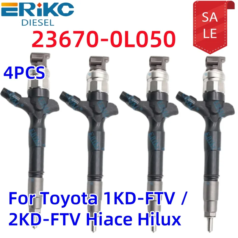 23670-0L050 Дизельные форсунки для Toyota 1KD-FTV / 2KD-FTV Hiace Hilux, форсунка Common Rail 236700L050, топливная форсунка двигателя.