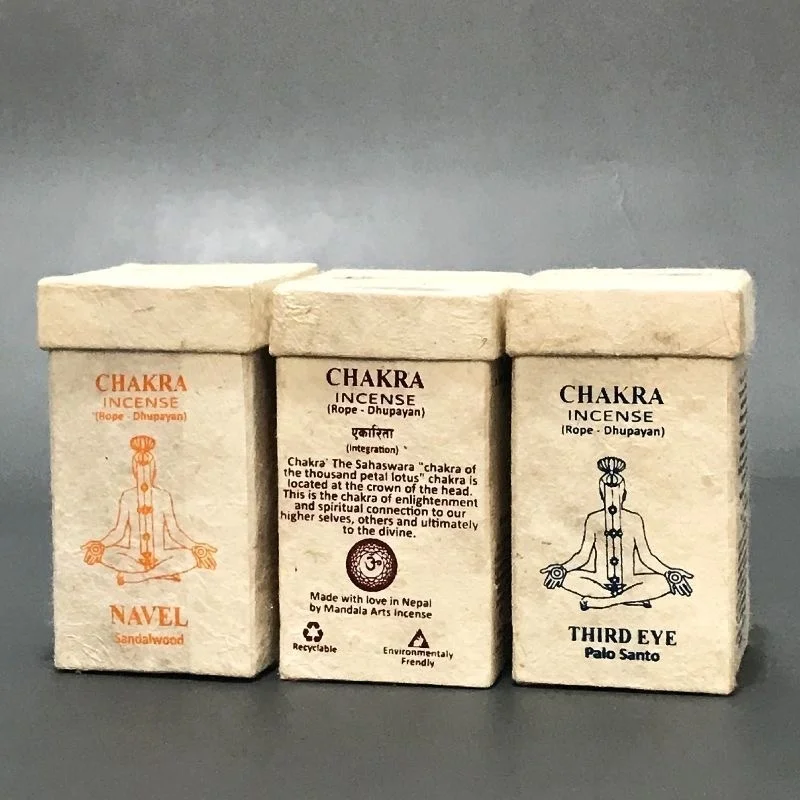 مجموعة حامل البخور والحبل الأبيض المريمية البخور النيبالية التقليدية لحفل التأمل العلاجي