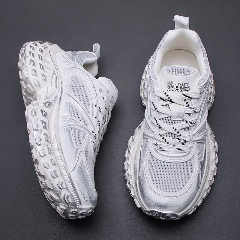 

2025 spring casual fashion men's shoes platform sneakers