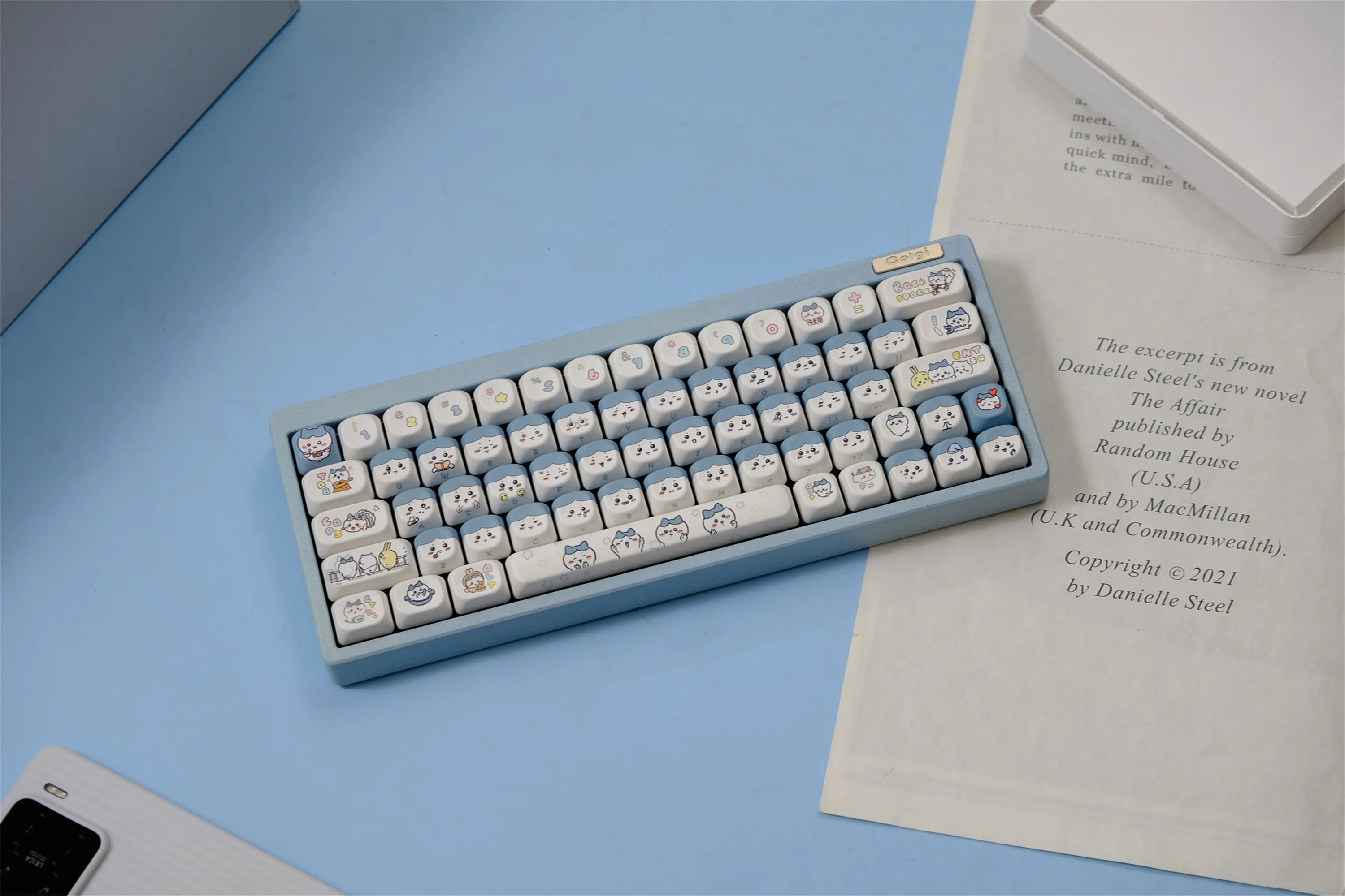 Comics Xiaoba Hatch Keycaps 126 Keys PBT Material MOA XOA Profile DYE-SUB Personalized For CHERRY MX Switch Mechanical Keyboard