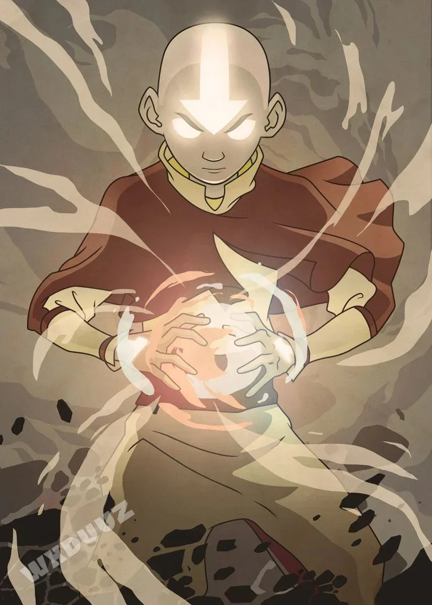 

Canvas Painting Art Poster The Last Airbender Popular American Fantasy Anime Aesthetic Kid Room Decor Home Decoration