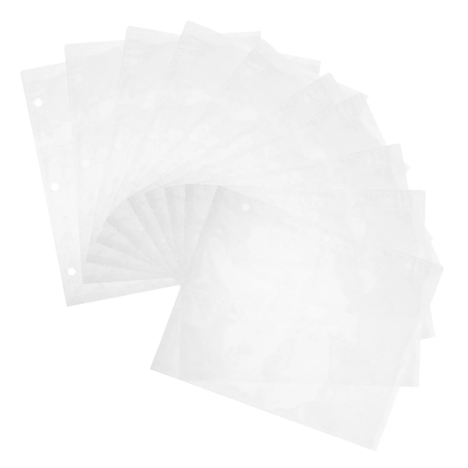 

10Pcs Card Binder Refill Inner Pages Transparent Plastic Album Sleeves for Trading Cards Photo Protectors Sports