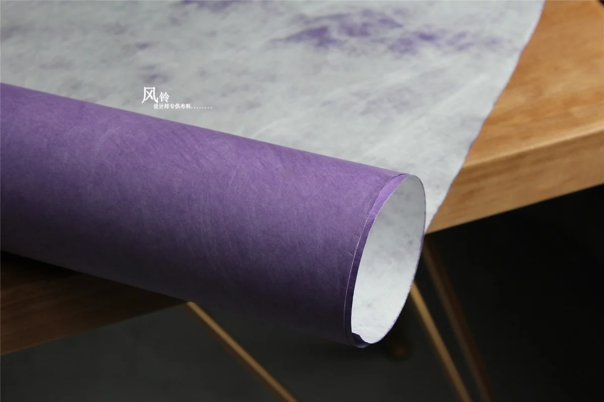 Dupont Tyvek Paper Purple Waterproof DIY Disposable Suit Backpack Bags Durable Wrap Art Decor Coat Clothes Designer Fabric