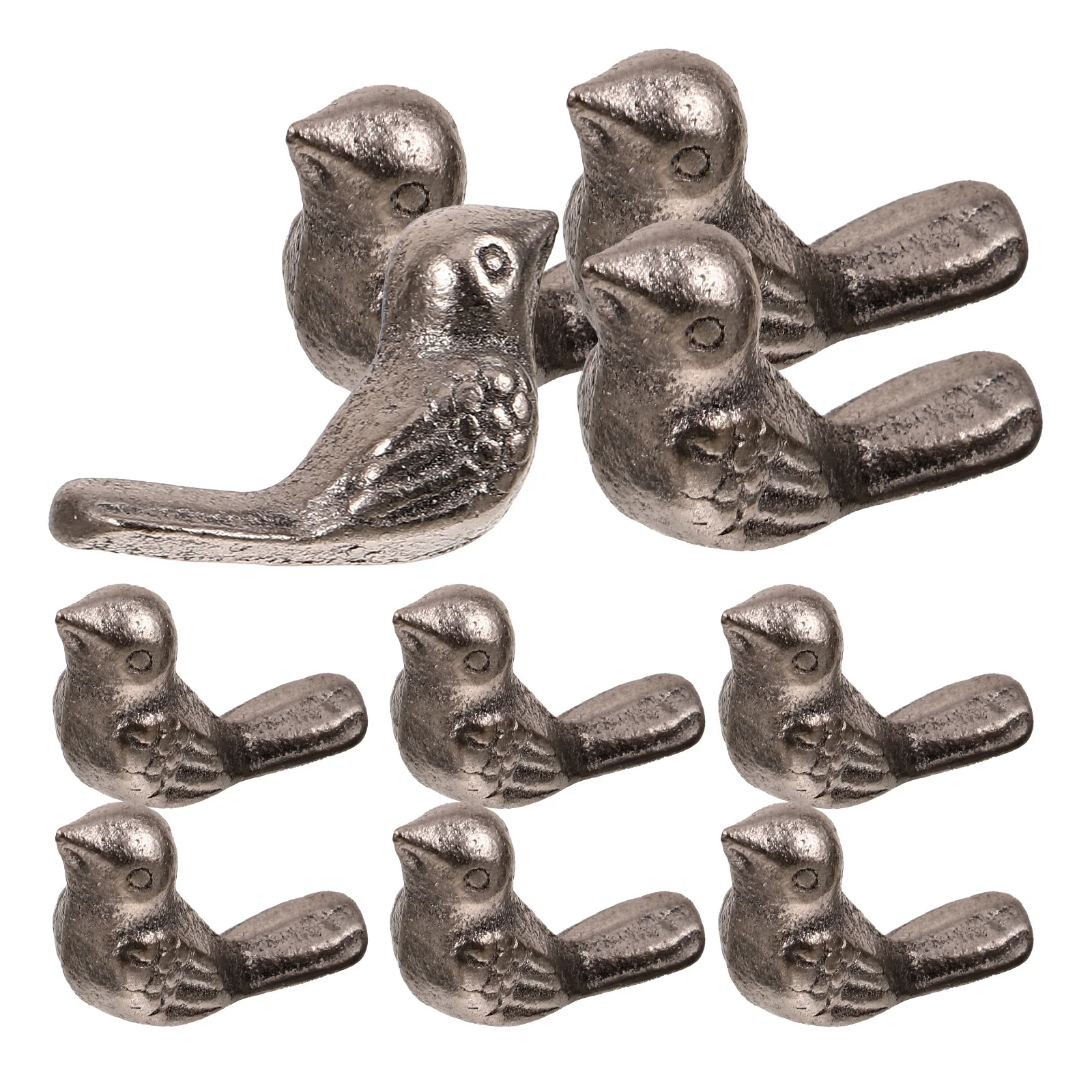 

10Pcs Cast Decoration Small Ornament Desktop Table Garden Room Decor Metal Craft Ornament