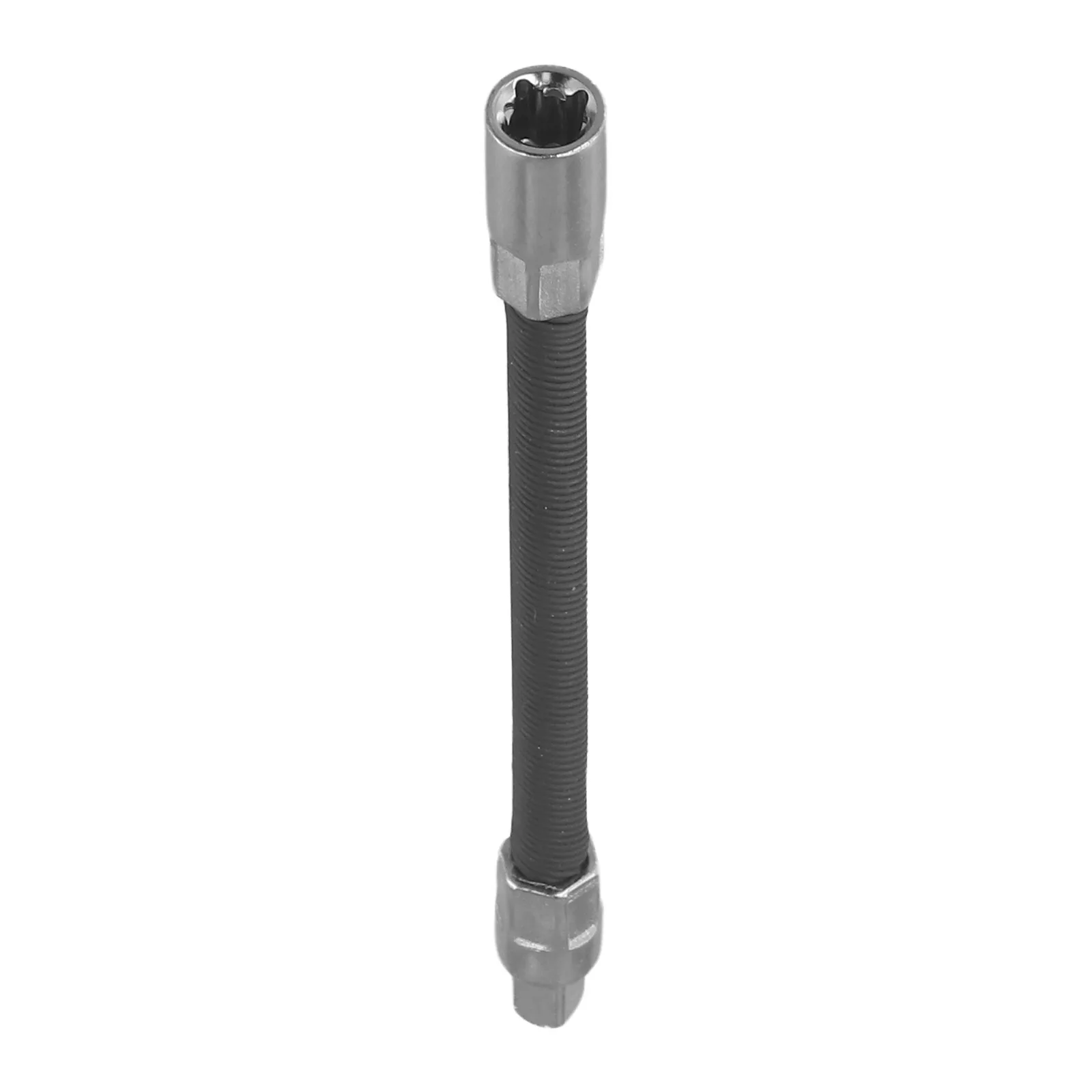 1/4 3/8 1/2 Driver Extension Rod Metal Shaft Conversion Head Ratchet Wrench 1pc Black Flexible Square Interface