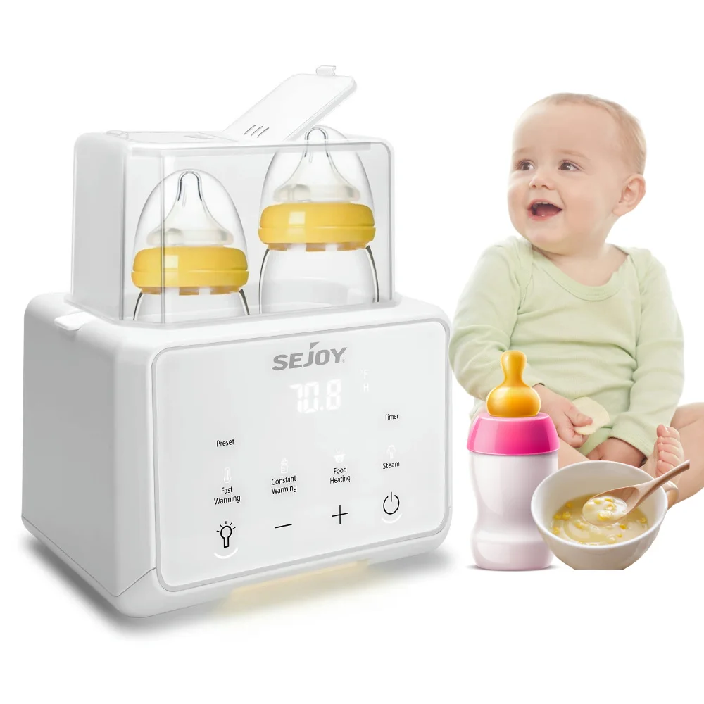 Sejoy Baby Bottle Warmer 6 in 1 Breastmilk Formula Milk Bottle Sterilizers Baby Food Heating Baby Water Warmer