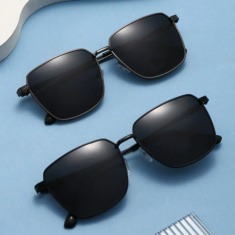 الكلاسيكية مربع خمر الاستقطاب النظارات الشمسية للرجال العلامة التجارية الفاخرة مصمم نظارات شمسية معدنية القيادة الصيد UV400 نظارات 2025