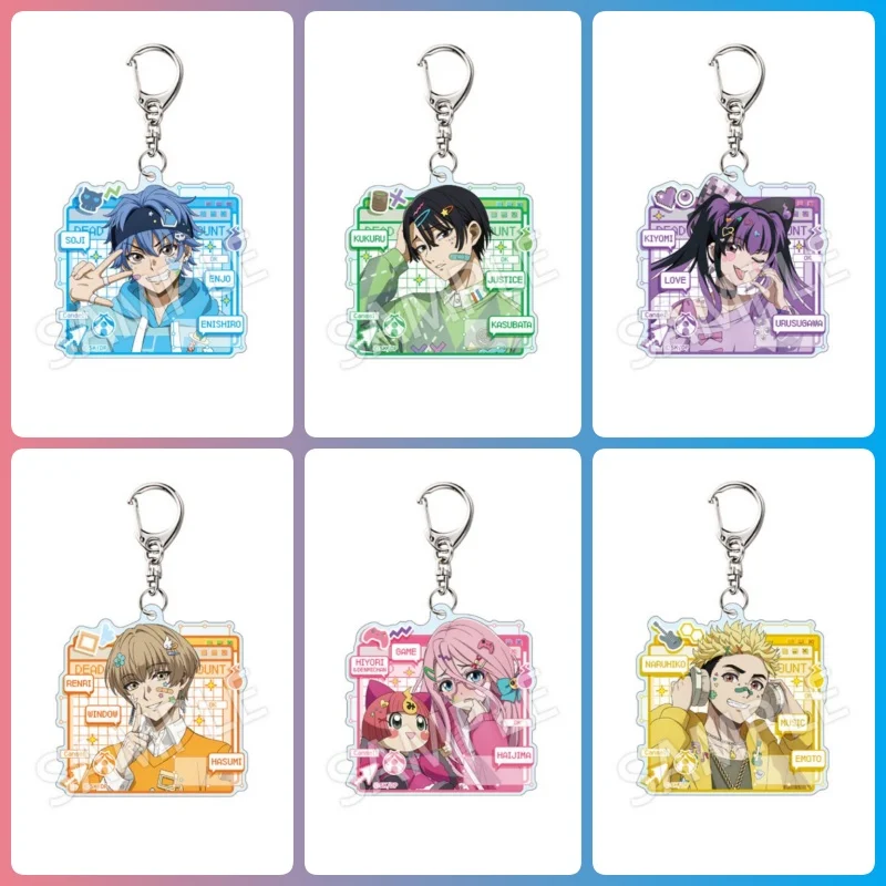 Dead Account 6CM ANIME Acrylic Figure Keychain Bag Charms Backpack Pendant Car Pendant Festival Factory Wholesale