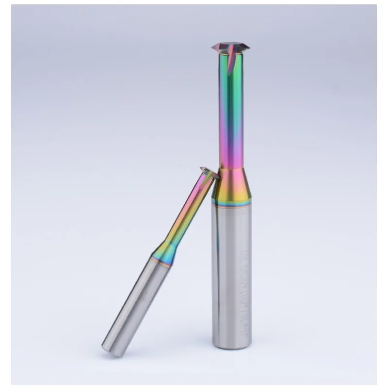 CNC Carbide Single Tooth Thread Milling cutter 1 3 Full Tooth M1.2 M1.6 M2 M2.5 M3 M4 M5 M6 M8 M10 M12 colorful aluminum milling