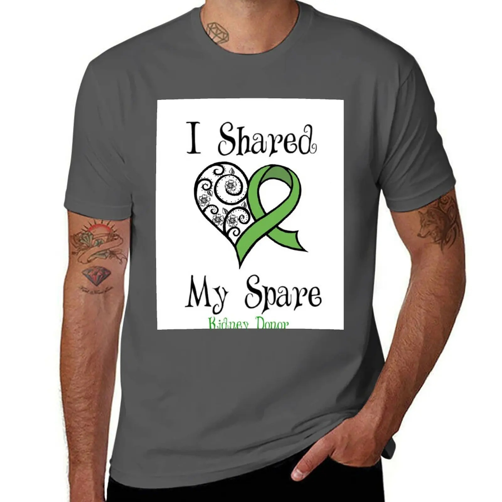 

I Shared My Spare Kidney Donor Design T-Shirt Soft Durable Cotton T-Shirt