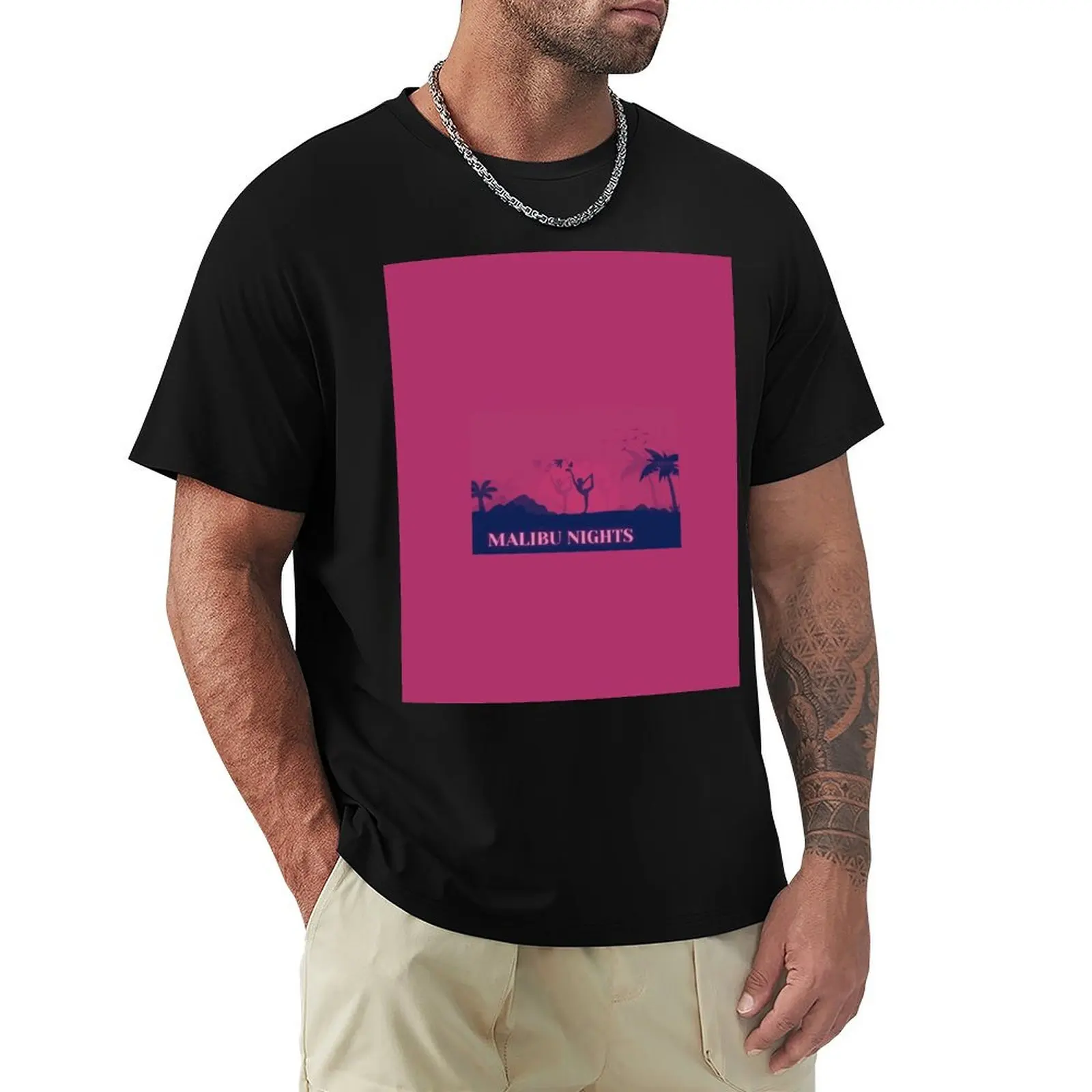 

Malibu Nights T-Shirt quick-drying baggy shirts Luxury man blacks men clothing