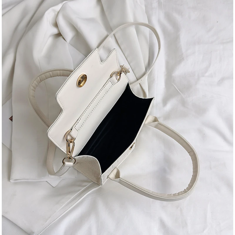 Handbag Shoulder Bag New Trend All-match Women's Bag Small Mini Square Bag Solid Color Art Design Women Aesthetic Crossbody Bag