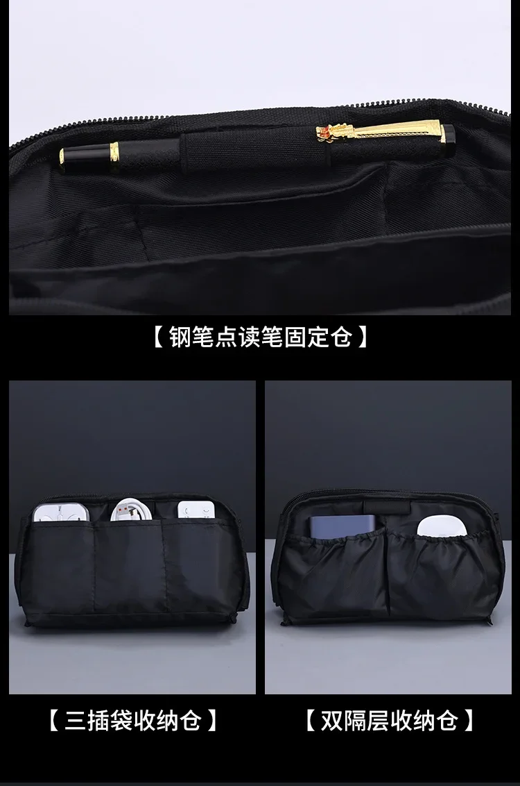 Tragbare USB-Organizer-Tasche für Reisen, Aufbewahrungsbeutel für Kopfhörer, Powerbank, Datenkabel, Große Kapazität, Mauskabel-Tasche – Detail 7