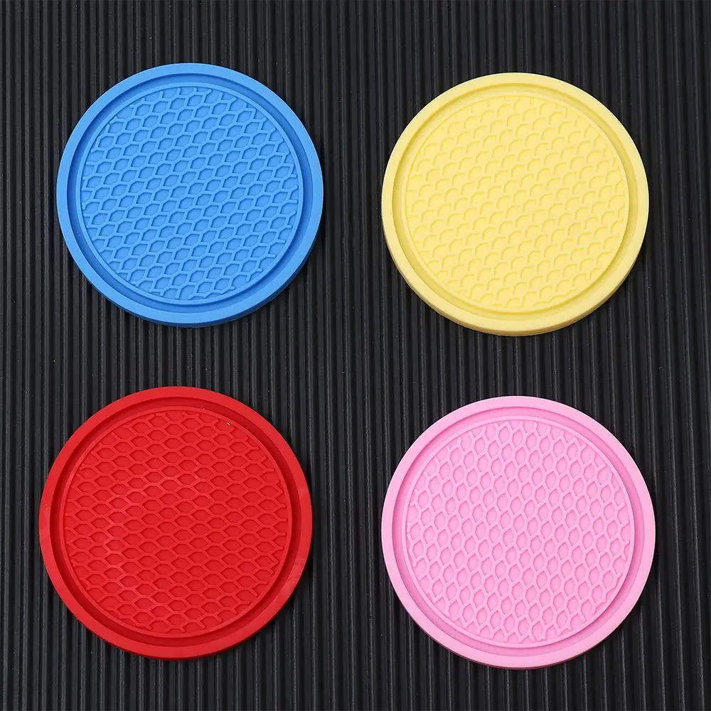 Flower Teacup Auto Cup Holder Insert Coaster Insulation Pads Non-Slip Mat Coaster Car Cup Mat Drink Coaster Car Coasters