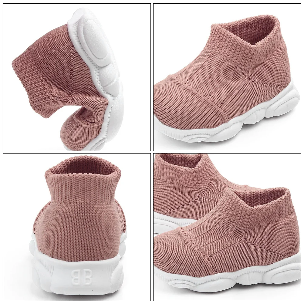 1 زوج الطفل Prewalkers المضادة للانزلاق تنفس مريحة الرضع لينة وحيد عارضة الطفل أحذية مشي المضادة للانزلاق الأحذية