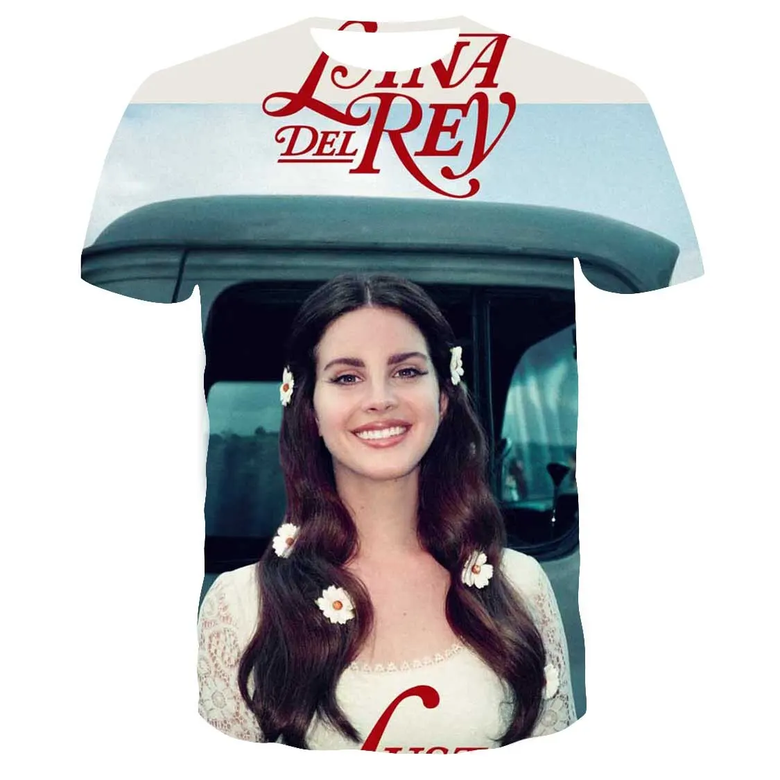 Pop Singer Lana Del Rey T-shirts 3D Print Men Woman Short Sleeve Tees Streetwear Harajuku Oversized T Shirt Kids Tops Clothing