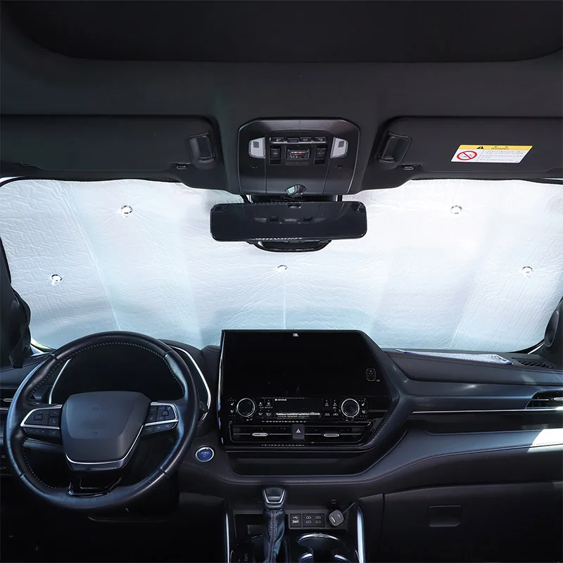 

For Toyota Highlander 2022-2023 XU70 Car Styling Windshield Sunshade Front Window Sun Shade Visor Auto Accessories