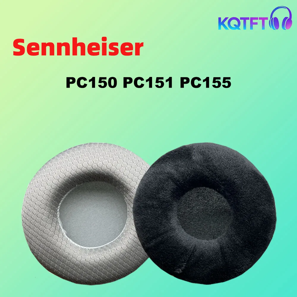 Replacement Ear Pads for Sennheiser PC150 PC151 PC155 Headset Parts Leather Cushion Velvet Earmuff Headset Sleeve Cover