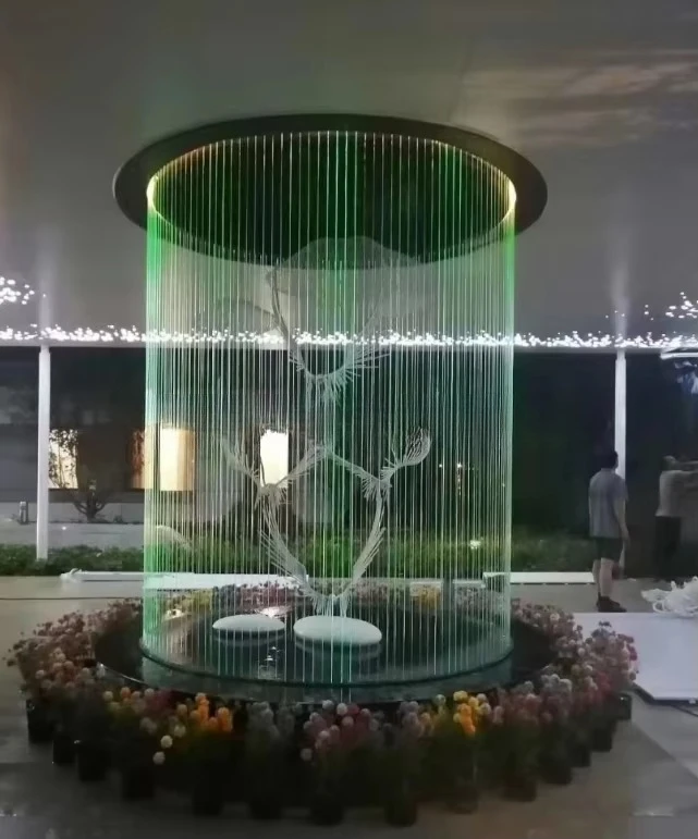 Music fountain water curtain for outdoor garden hotel