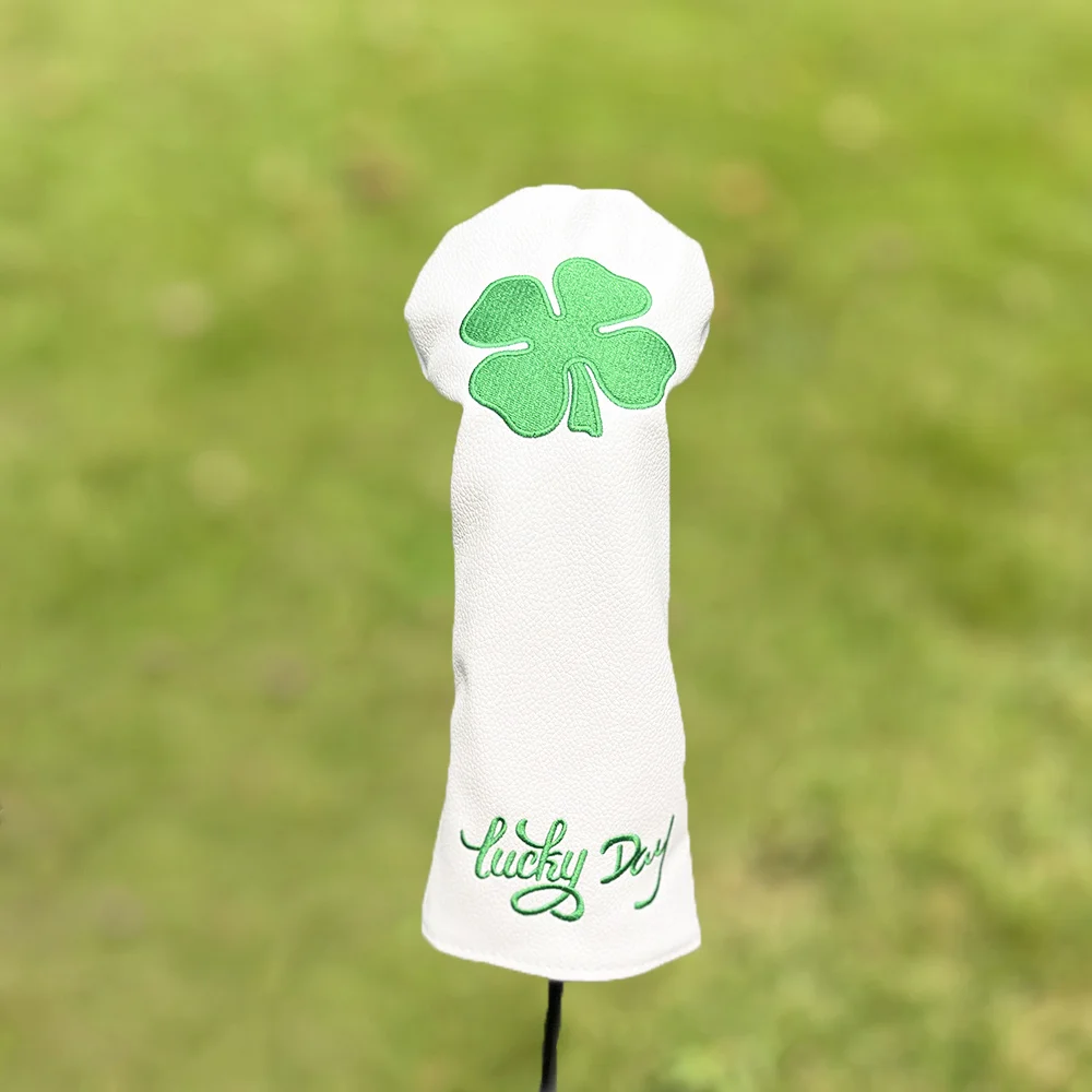 1pc/4pcs Four-leaf Clover Golf Club Head Cover - Durable, Waterproof And Secure, Golf Accessories