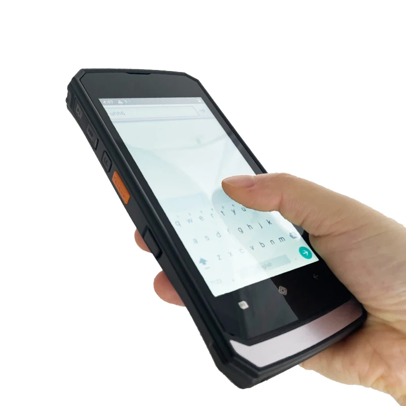 Leitor NFC Sem Fio Industrial Android com Scanner de Código de Barras 1D 2D, PDA Portátil