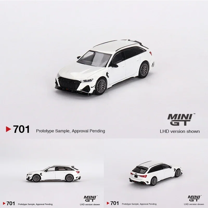 

В наличии MINIGT 701 1:64 RS6-R Glacier White Metallic, литая под давлением модель автомобиля, коллекция игрушек