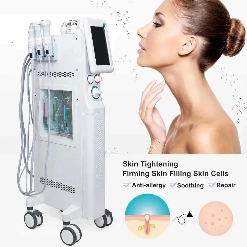 

6 in 1 Oxygen Microdermabrasion Skin Rejuvenation Machine Aqua Peelin Jet Facial Moisture Facial Skin Care Equipment