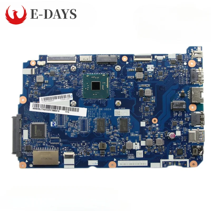 

For Lenovo Ideapad 100-15IBD Motherboard NM-A804 Notebook Mainboard N3060 UMA 2G 100% Tested Ok