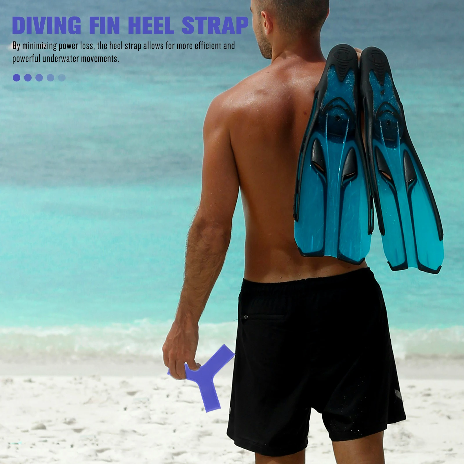 

1 Pair Silicone Diving Fin Heel Strap Replacement For Frog Fins Fixed Ankle Straps Elastic Bands Swimming Dive Gear Accessory
