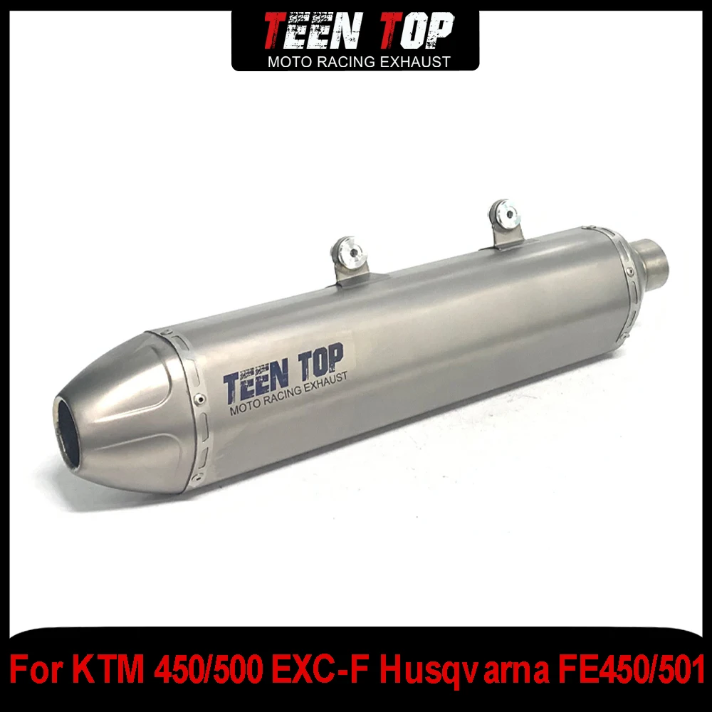 

Motorcycle Escape Slip On For KTM450 EXC-F 500 EXC-F Offroad Bike Exhaust Muffler Titanium Alloy For Husqvarna FE501 2017-2019