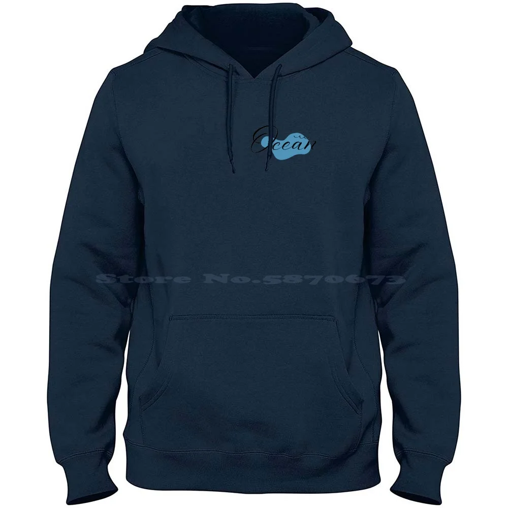 Sudadera con capucha Ocean Wave 100% algodón puro, Camisa con capucha, azul, mar, turquesa, Oceanía, Oceanside, Océano, ártico, indio