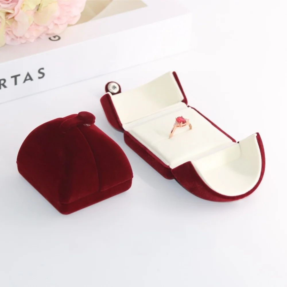 

Бархатная двойная шкатулка для драгоценностей, женское кольцо, браслет, ожерелье, серьги, коробка для хранения, витрина для свадебных украшений на день Святого Валентина