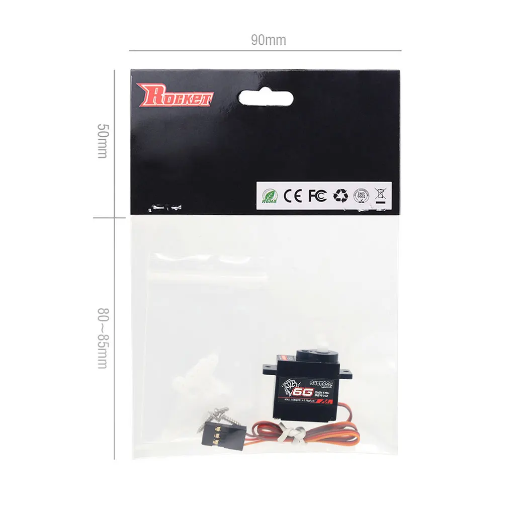 SURPASS HOBBY 2 グラム 3.7 グラム 4.3 グラム 6 グラム 8 グラムマイクロデジタルミニサーボ金属とプラスチックギア Rc ドローン飛行機固定翼車ロボット用