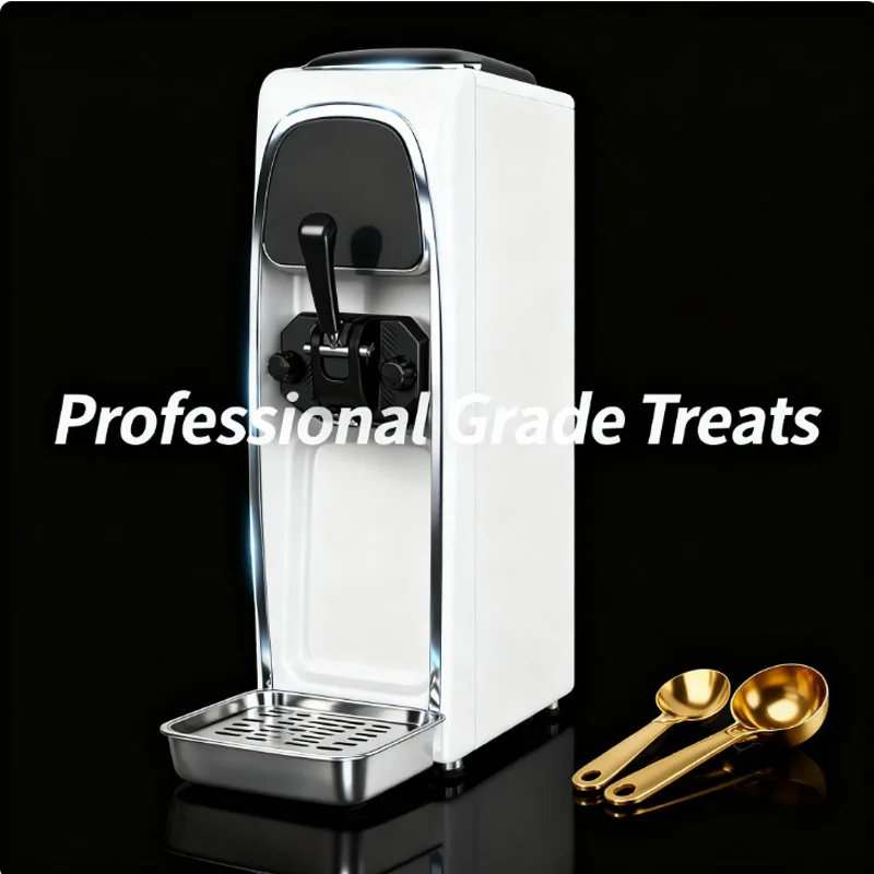 Commercial Coffee Shop Small Single Flavor Ice Cream Maker Commercial Soft Serve Ice Cream Making Machine