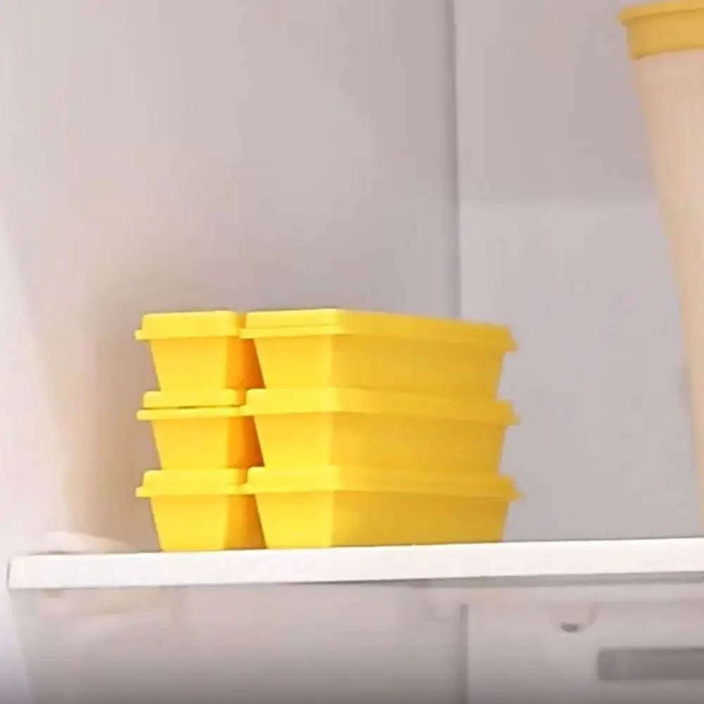 

With Magnetic Storage Box French Fries Design Ice Mold Easy To Demould Rectangular Shaped Ice Cube Maker BPA Free Plastic