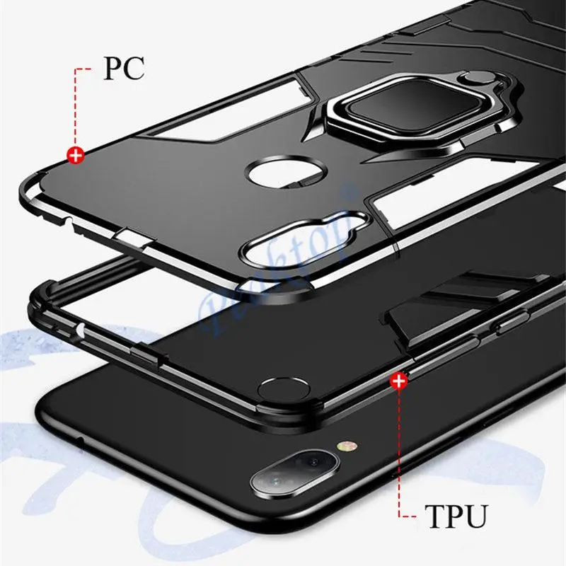 4 in 1 Armor Case for Huawei Y6 2019 Y6 Prime 2019 Y9 Y7 Pro Y5 Y9 2019 case for Huawei Nova 5 Pro 5i 4E 4 3 3i case Fundas Capa, image 5