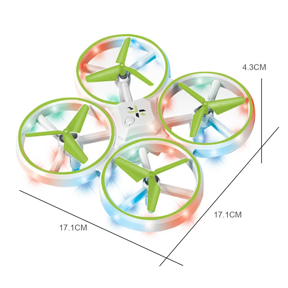 Colorful Light Drone Quadcopter High Remote Control Aircraft Children's Toys Novel Remote Control Aircraft Model Birthday Gift