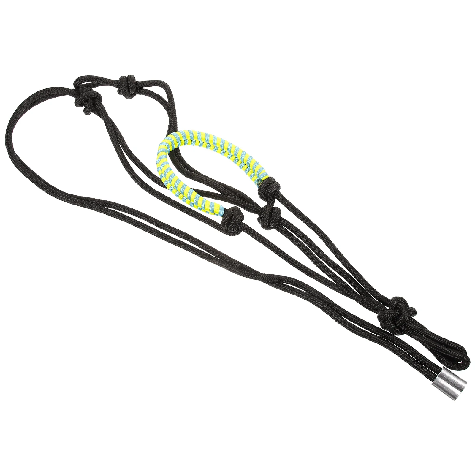 Cuerda ajustable con múltiples nudos, cabeza de caballo trenzada, correa de elevación, Collar, grifo, equipo Halter para montar, espectáculo de nailon para exteriores, completamente