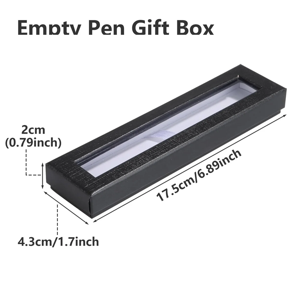 24pcs Empty Pen Gift Box with Clear Lid,Pen Box Pen Display Case for Presentation Jewelry Gift Packaging Office Supplies