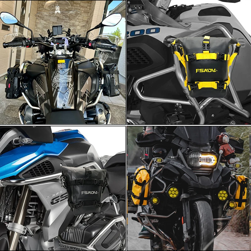Para bmw f800gs f900gs f800 gs f 800 900 gs f900 gs adv aventura 2024 2025 quadro da motocicleta barras de acidente saco à prova dwaterproof água
