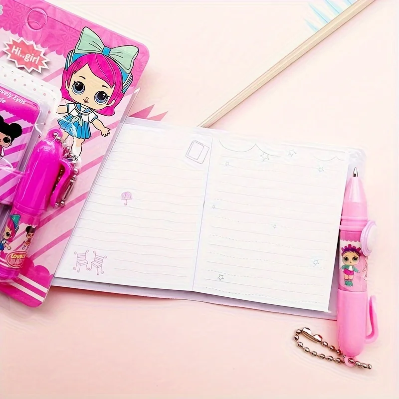 Imagem -05 - Caderno de Boneca Surpresa com Caneta Esferográfica Menina Kawaii Escrevendo Diário para Crianças Escola e Escritório Papelaria Abastecimento Bonito