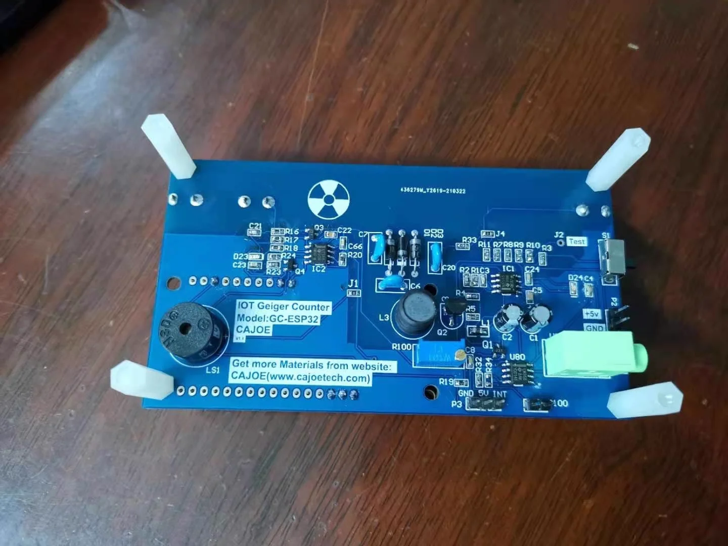 CAJOE IoT Geiger Counter Kit/Open Source/Nuclear Radiation Detector/Marble Tile Radiation