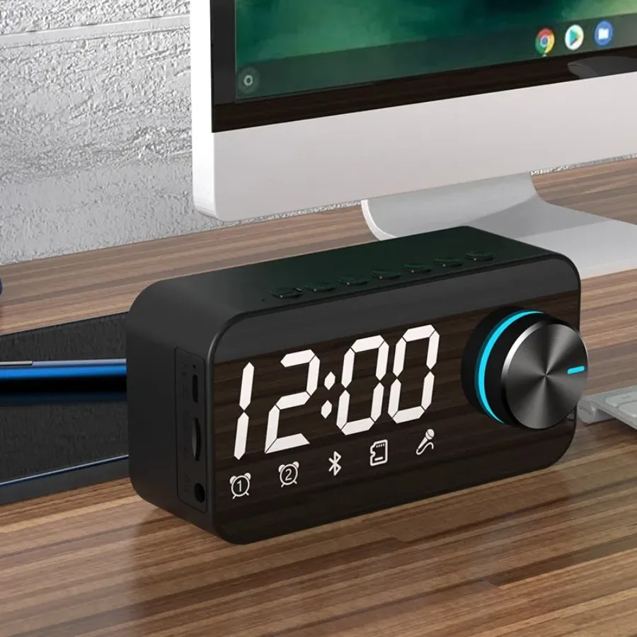 

Alarm Clock Sound Dual Alarm Clock Display Speaker FM Radio Call Function Stereo