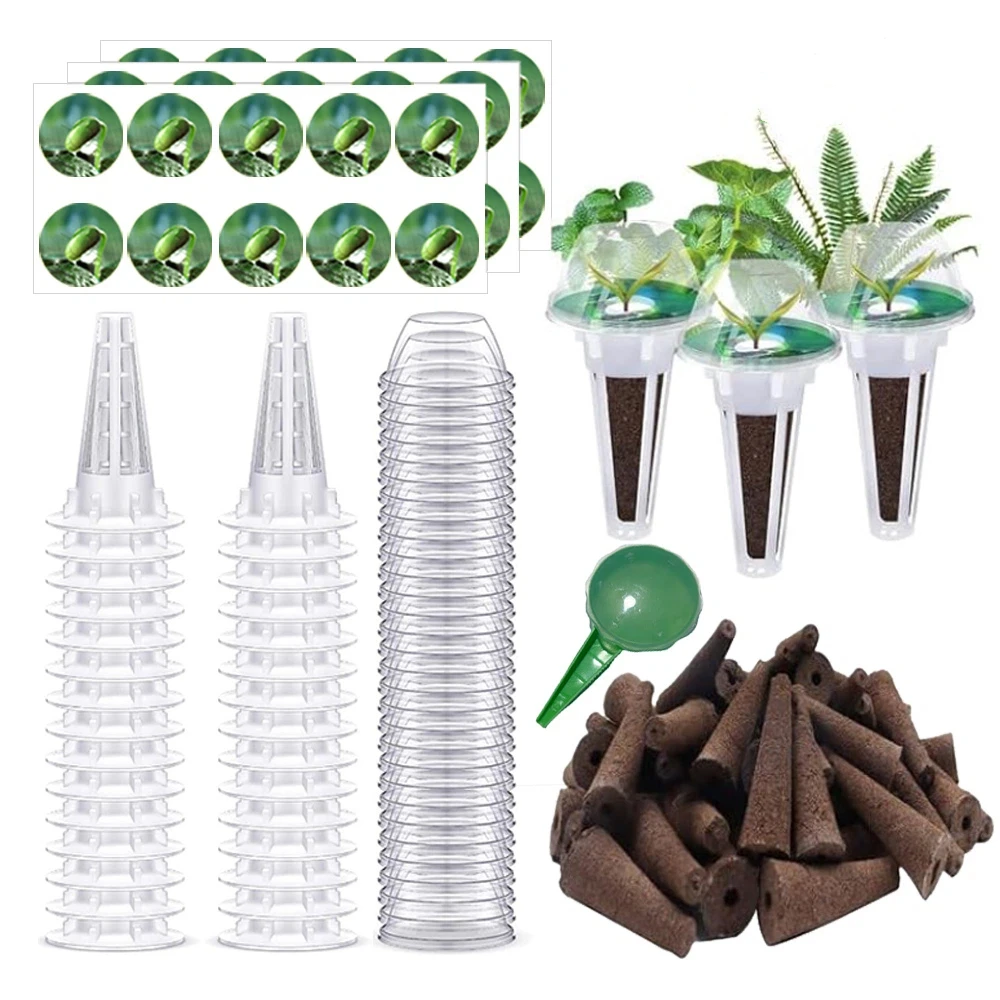 97Pcs Hydroponic Seed Pod Supply Kits Plant Growing Pod Fit Planter Suitable For All Kinds Of Plants Indoor Outdoor Home Garden