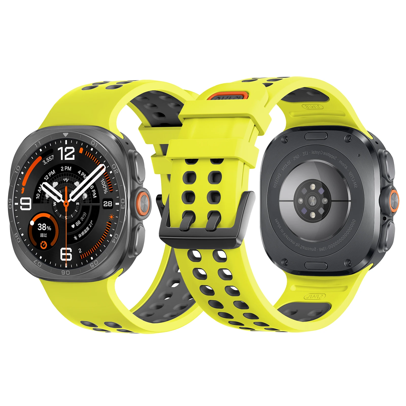 Marine-Armband für Samsung Galaxy Watch Ultra 2 47mm Smartwatch Silikon-Gürtel Sport-Armband Correa Galaxy Watch Ultra Armband